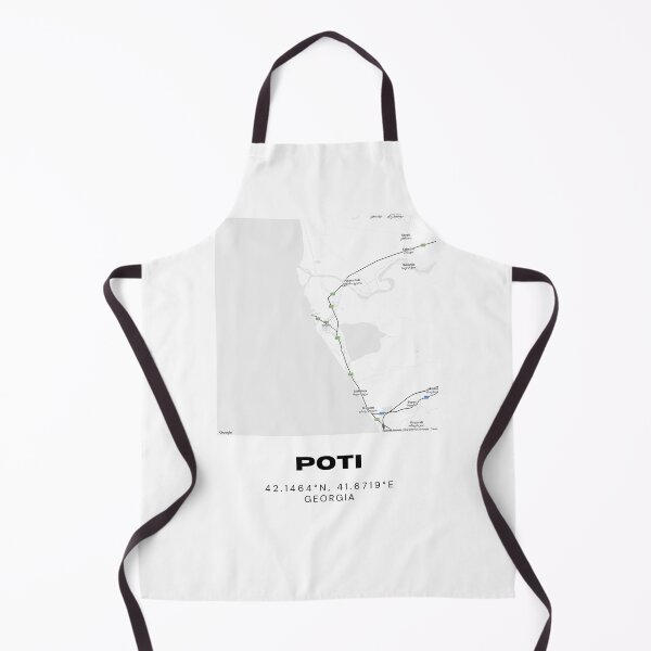 Item preview, Poti Georgia Minimalist City Map with Coordinates | Modern Street Map Art Print designed and sold by RM-Journey.