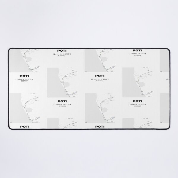 Item preview, Poti Georgia Minimalist City Map with Coordinates | Modern Street Map Art Print designed and sold by RM-Journey.