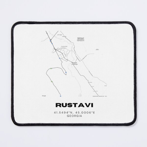 Item preview, Rustavi Georgia Minimalist City Map with Coordinates | Modern Street Map Art Print designed and sold by RM-Journey.