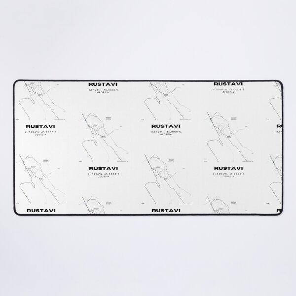 Item preview, Rustavi Georgia Minimalist City Map with Coordinates | Modern Street Map Art Print designed and sold by RM-Journey.