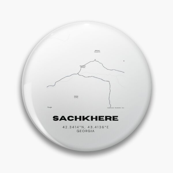 Item preview, Sachkhere Georgia Minimalist City Map with Coordinates | Modern Street Map Art Print designed and sold by RM-Journey.