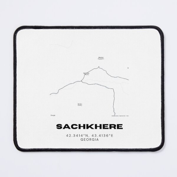 Item preview, Sachkhere Georgia Minimalist City Map with Coordinates | Modern Street Map Art Print designed and sold by RM-Journey.