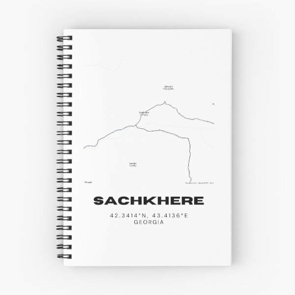 Item preview, Sachkhere Georgia Minimalist City Map with Coordinates | Modern Street Map Art Print designed and sold by RM-Journey.