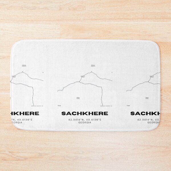 Item preview, Sachkhere Georgia Minimalist City Map with Coordinates | Modern Street Map Art Print designed and sold by RM-Journey.