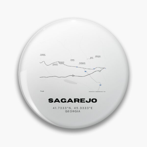 Item preview, Sagarejo Georgia Minimalist City Map with Coordinates | Modern Street Map Art Print designed and sold by RM-Journey.