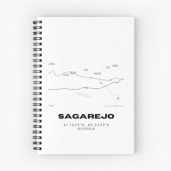 Item preview, Sagarejo Georgia Minimalist City Map with Coordinates | Modern Street Map Art Print designed and sold by RM-Journey.