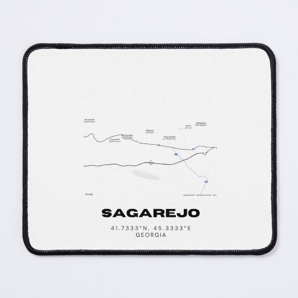 Item preview, Sagarejo Georgia Minimalist City Map with Coordinates | Modern Street Map Art Print designed and sold by RM-Journey.