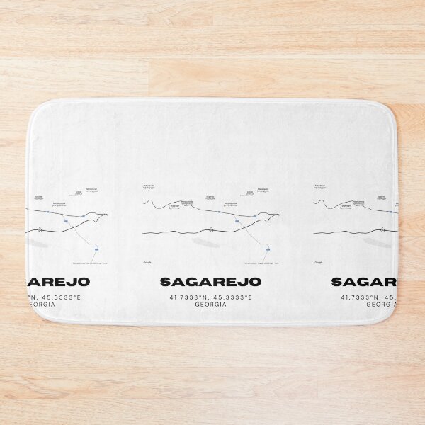 Item preview, Sagarejo Georgia Minimalist City Map with Coordinates | Modern Street Map Art Print designed and sold by RM-Journey.
