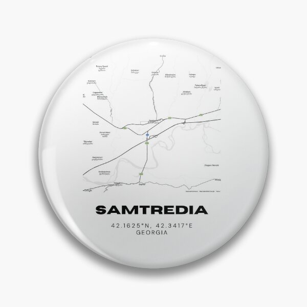 Item preview, Samtredia Georgia Minimalist City Map with Coordinates | Modern Street Map Art Print designed and sold by RM-Journey.