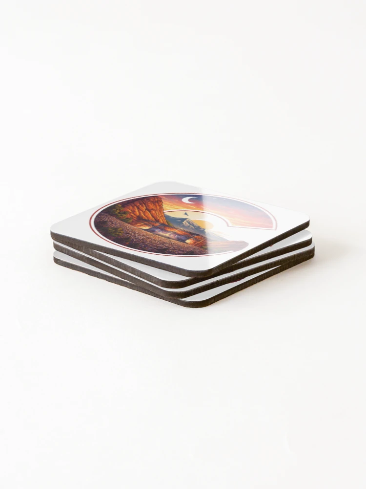 Thumbnail 4 of 5, Coasters (Set of 4), Red Rocks Amphitheater Colorado designed and sold by Quoted Threadz.