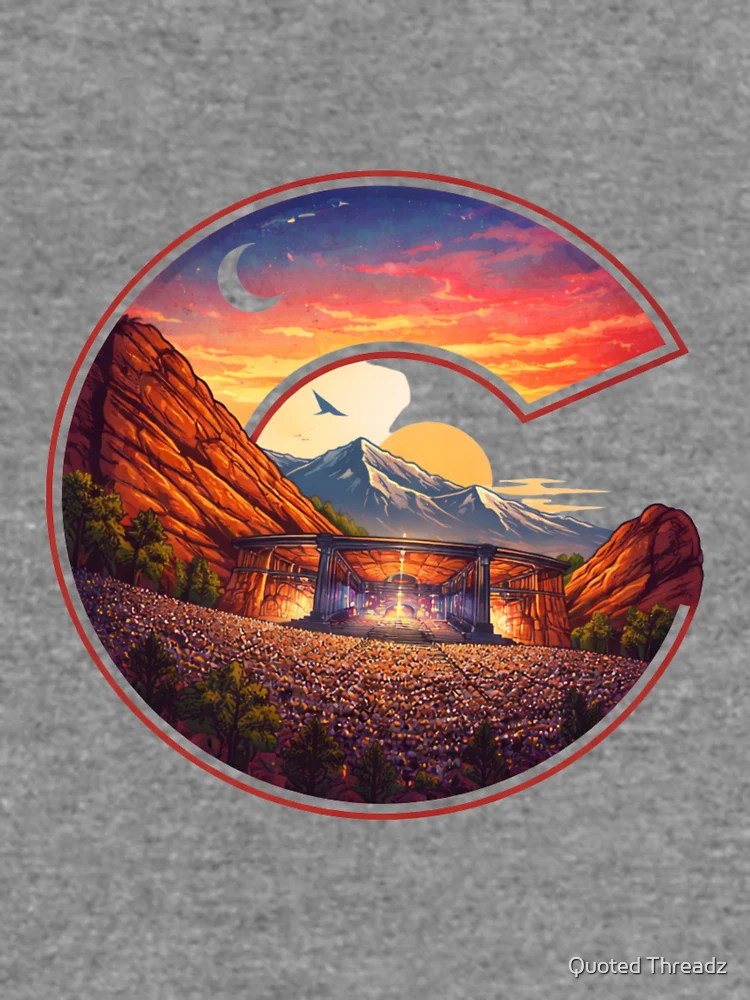 Thumbnail 6 of 6, Lightweight Sweatshirt, Red Rocks Amphitheater Colorado designed and sold by Quoted Threadz.