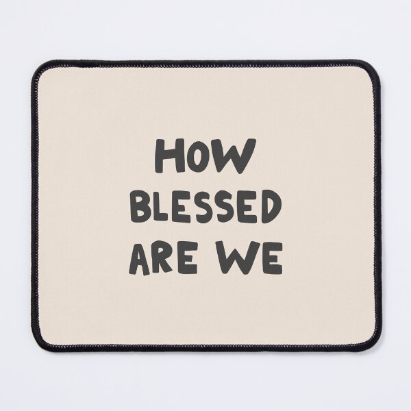 Item preview, How Blessed Are We: Minimalistic Christian Bible Study Typography Art designed and sold by oneofthesedayys.