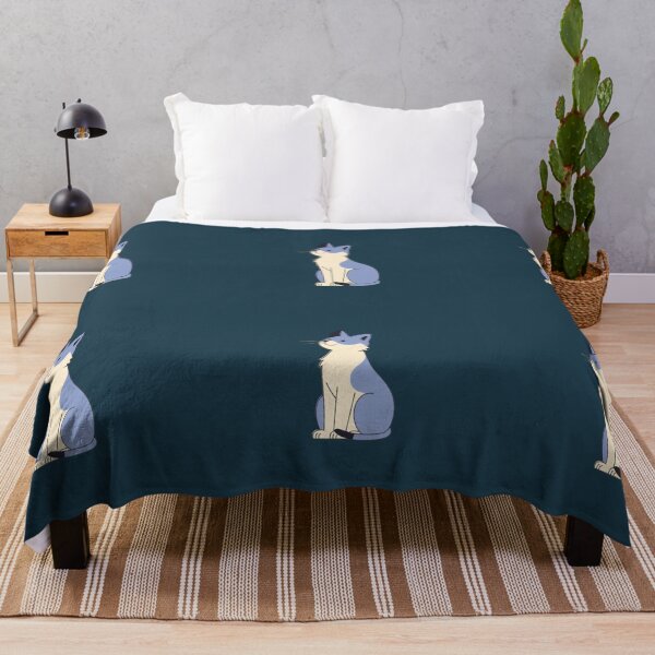 Item preview, Cute Blue Cat Cartoon Illustration designed and sold by WISDOMCHARLES.