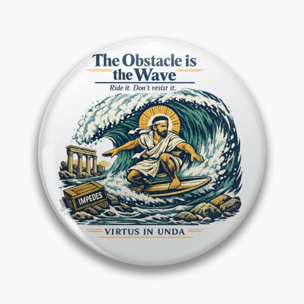 Item preview, Stoic Surfer: Mastering the Wave of Adversity designed and sold by Dresut.