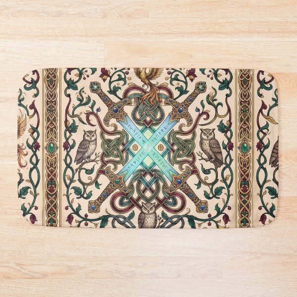 Item preview, Retro Power Fantasy RPG Pixel Art Seamless Pattern designed and sold by ART ATTACK ZONE.