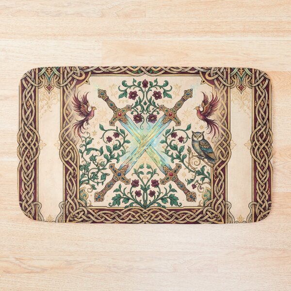 Item preview, Old Power Fantasy RPG Pixel Art Seamless Pattern designed and sold by ART ATTACK ZONE.