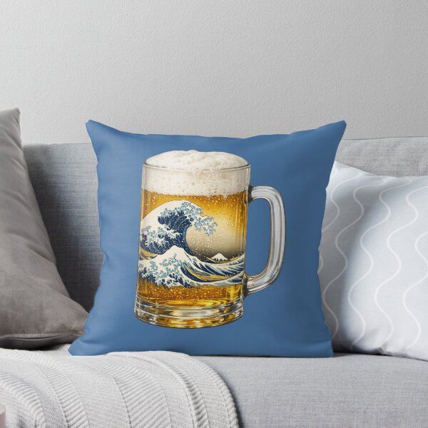 Item preview, The Great Wave Beer Mug Japan Art designed and sold by SakuraMarket26.