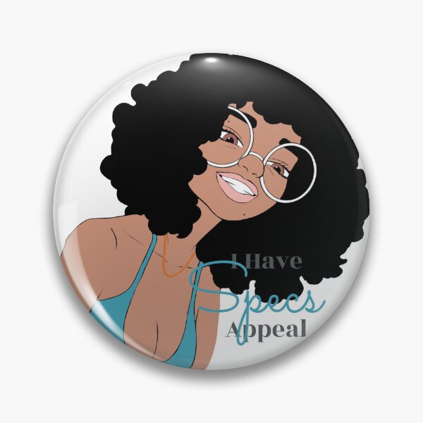 Item preview, Cute Black Girl with Glasses Illustration | Curly Afro | Nerdy Chic Melanin Art | Sticker, Phone Case & Canvas Print designed and sold by MsGoldenCreates.