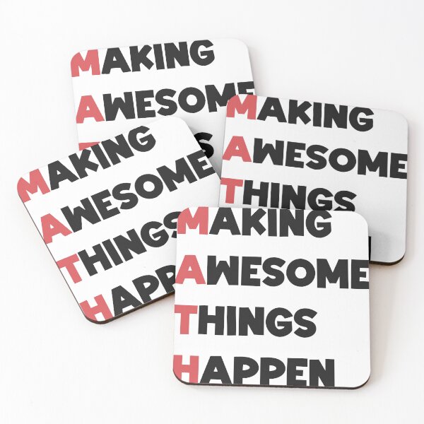 Item preview, Math is making awesome things happen designed and sold by tiredteacher57.