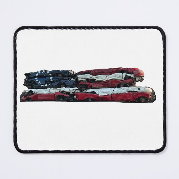 Item preview, American Flag Crushed Cars designed and sold by russellglantz.