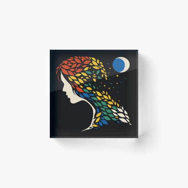 Item preview, Colorful Leaf Flow Silhouette designed and sold by zoliartdesign.