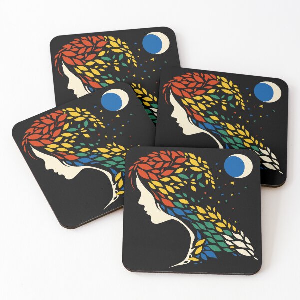 Item preview, Colorful Leaf Flow Silhouette designed and sold by zoliartdesign.