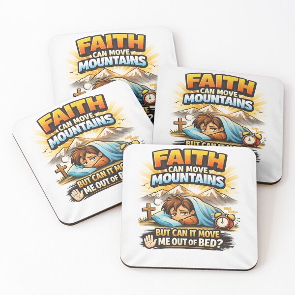 Item preview, Faith Can Move Mountains – Funny Christian Motivation designed and sold by MastersDesignNk.