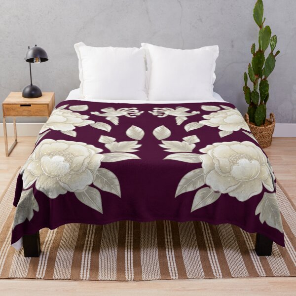 Item preview, Korean Traditional Ivory Hwarot Floral Bird Pattern designed and sold by Yiruda-Art.