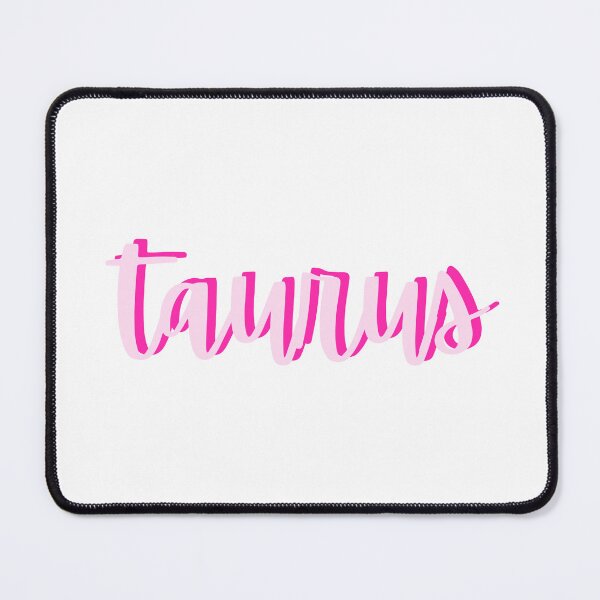 Item preview, pink text Taurus designed and sold by Julia's Cozy Corner.