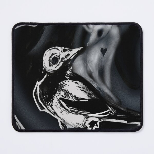 Item preview, Black and White Bird with Ghost Deer designed and sold by Diyxan.