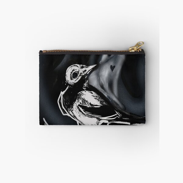 Item preview, Black and White Bird with Ghost Deer designed and sold by Diyxan.
