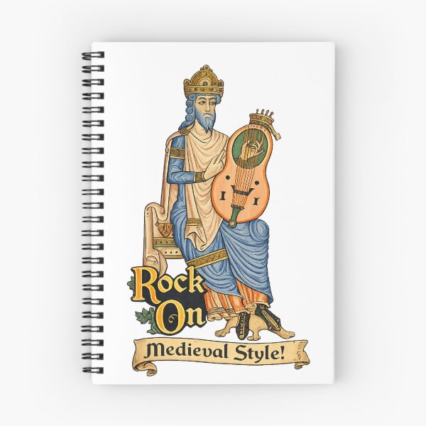 Item preview, Medieval Rock Music Illustration King Lute Player for Musicians designed and sold by RickE.