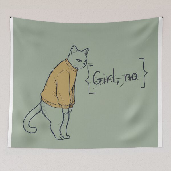 Artikelvorschau, Die Katze sagte nein entworfen und verkauft von GirlBuy.