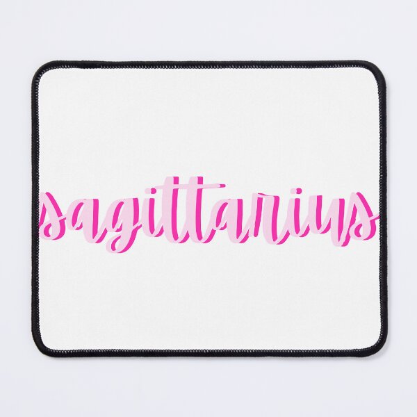 Item preview, pink text Sagittarius designed and sold by Julia's Cozy Corner.
