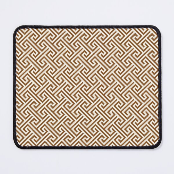 Item preview, Scandinavian Walnut Greek Key Geometric Pattern designed and sold by ccitypictures.