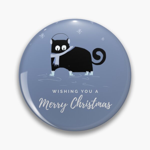 Item preview, Figure Skating Cat Merry Christmas designed and sold by CarefulCreation.