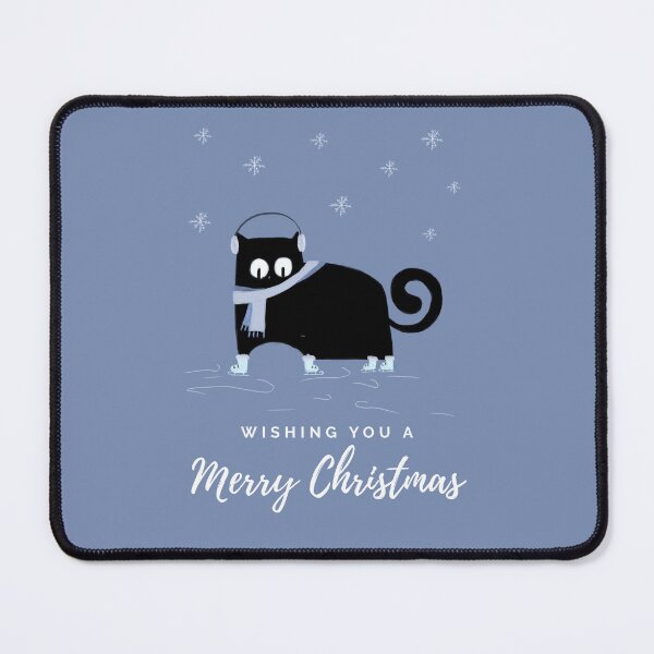 Item preview, Figure Skating Cat Merry Christmas designed and sold by CarefulCreation.