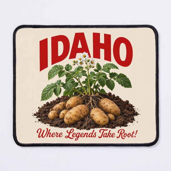 Artikelvorschau, Idaho Russet Kartoffel – Wo Legenden ihren Ursprung haben entworfen und verkauft von American Fieldmark Studio.