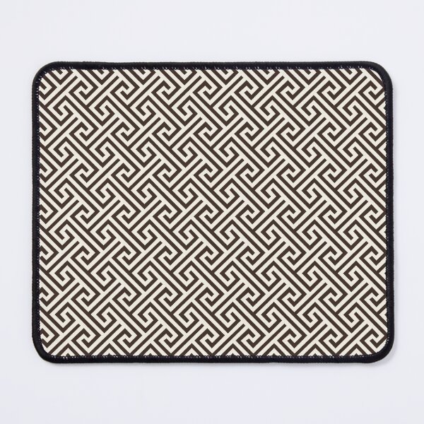 Item preview, Espresso Greek Key Geometric Pattern designed and sold by ccitypictures.