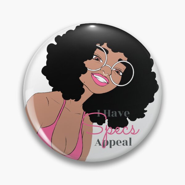 Item preview, Cute Black Girl with Glasses Illustration | Curly Afro | Nerdy Chic Melanin Art | Sticker, Phone Case & Canvas Print designed and sold by MsGoldenCreates.