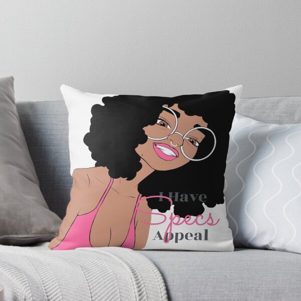Item preview, Cute Black Girl with Glasses Illustration | Curly Afro | Nerdy Chic Melanin Art | Sticker, Phone Case & Canvas Print designed and sold by MsGoldenCreates.