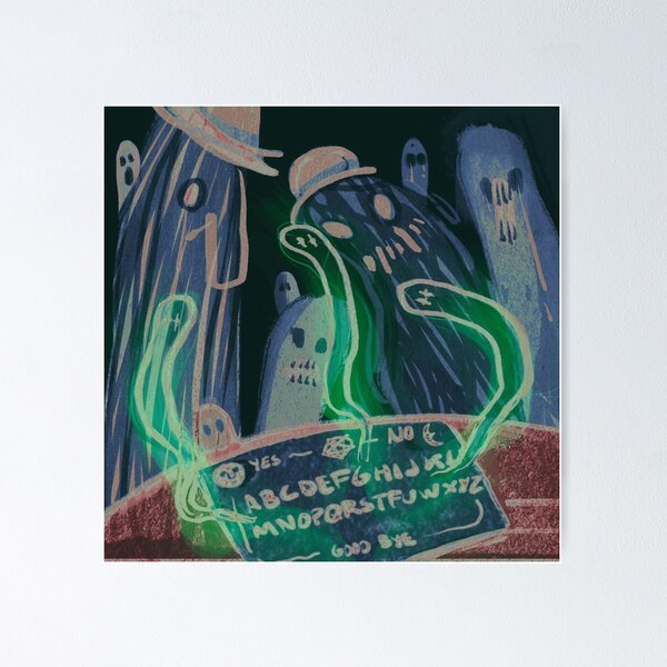 Item preview, Spooky Ouija Board Ghost Séance Painting designed and sold by Tooth-paste.
