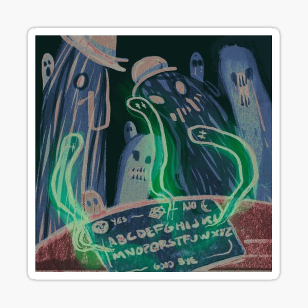 Item preview, Spooky Ouija Board Ghost Séance Painting designed and sold by Tooth-paste.