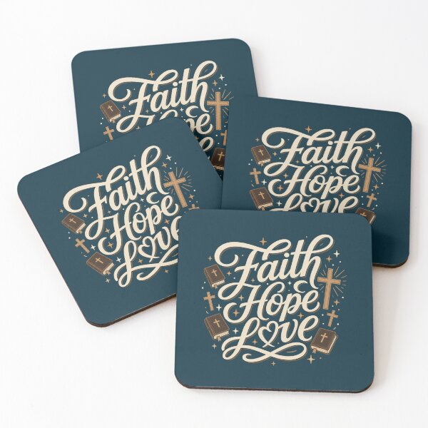 Item preview, Faith Hope Love Christian Typography designed and sold by NosandEdgy.