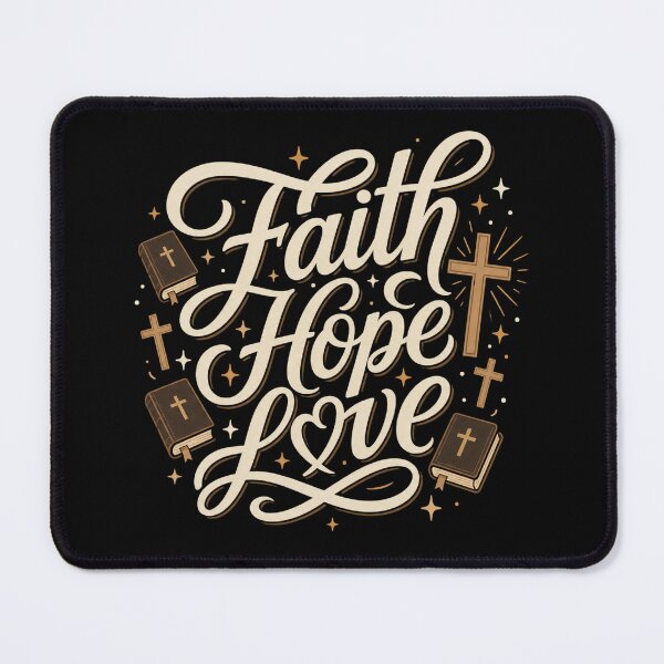 Item preview, Faith Hope Love Christian Typography designed and sold by NosandEdgy.