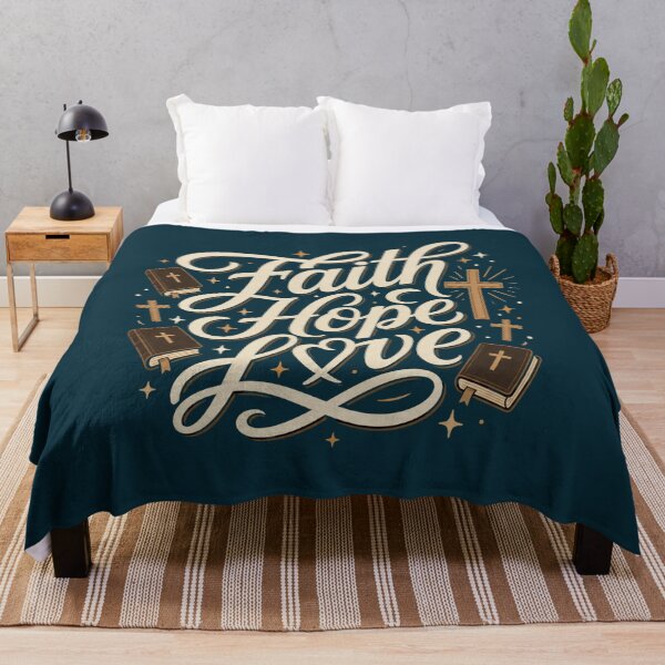 Item preview, Faith Hope Love Christian Typography designed and sold by NosandEdgy.