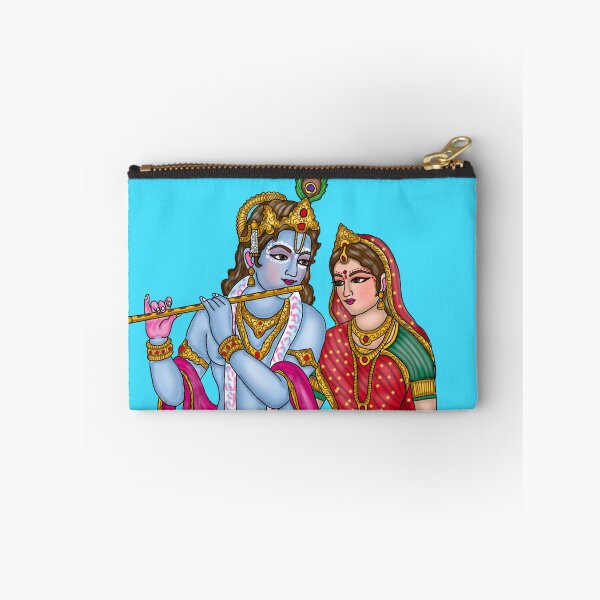 Item preview, Lord Radha Krishna Artwork | Divine Love Hindu Digital Painting Illustration designed and sold by Harshit_Digital_Arts.