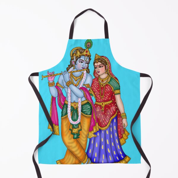 Item preview, Lord Radha Krishna Artwork | Divine Love Hindu Digital Painting Illustration designed and sold by Harshit_Digital_Arts.