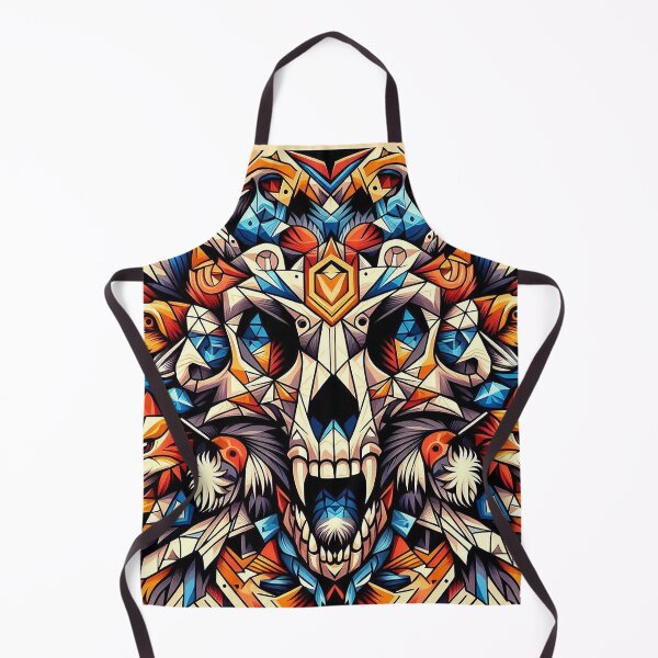 Item preview, Spirit Wolf Geometric Mosaic designed and sold by nikkolaus.