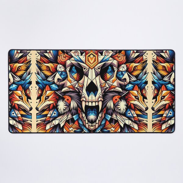 Item preview, Spirit Wolf Geometric Mosaic designed and sold by nikkolaus.